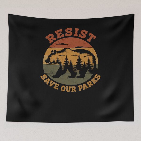 Item preview, Resist Save Our Parks National Parks Conservation Environmental Activist designed and sold by RetroMini2026.