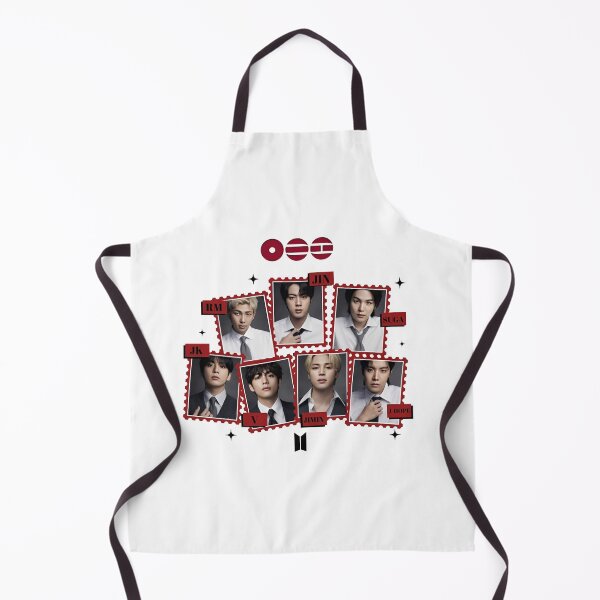 Item preview, BTS Members Vintage Red Stamp Collage designed and sold by moamaxshop.