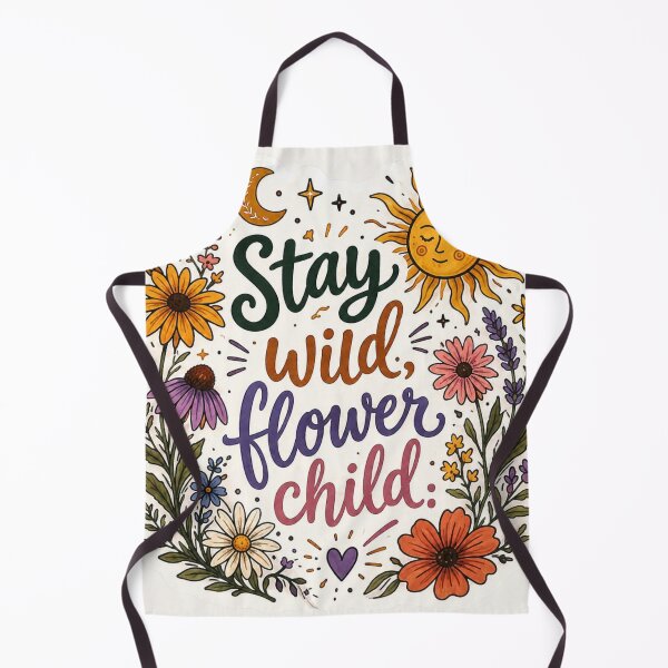Item preview, Stay Wild Flower Child - Boho Celestial Floral Sticker designed and sold by Scro-Ciob-Shop.