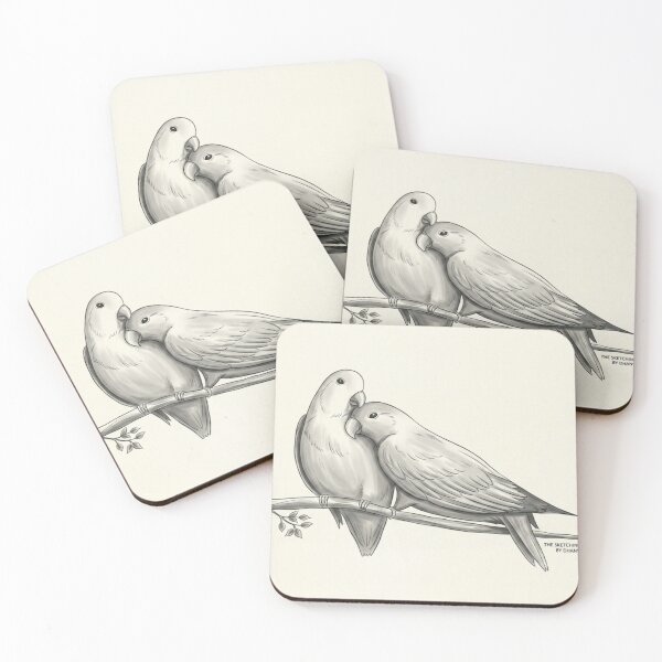Item preview, Lovely Birds Pencil Sketch designed and sold by Artgirldhanya.