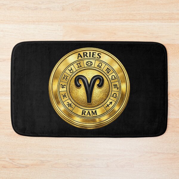 Item preview, Aries Zodiac Symbol –  Gold Disk designed and sold by Warrior’s Path.
