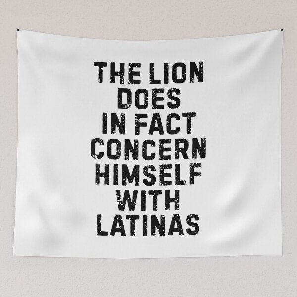 Item preview, Funny Lion Quote Latina Humor meme gift designed and sold by Amzkao.