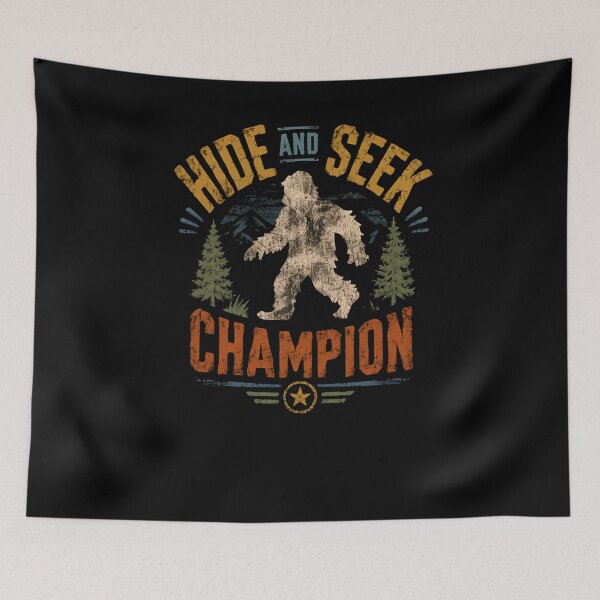 Item preview, Hide And Seek Champion Bigfoot Sasquatch Cryptid Wilderness Outdoors designed and sold by HumansStuck12.