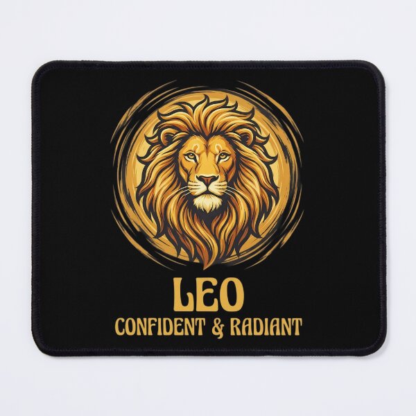 Item preview, Leo Zodiac Sign Lion Art – Confident & Radiant Daily Horoscope Design | Astrology Gift for Leo Lovers designed and sold by Bhaskar Digital Art.