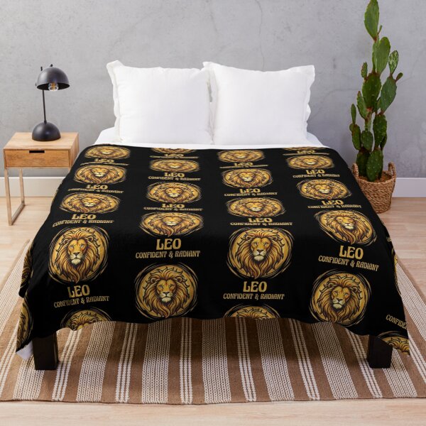 Item preview, Leo Zodiac Sign Lion Art – Confident & Radiant Daily Horoscope Design | Astrology Gift for Leo Lovers designed and sold by Bhaskar Digital Art.