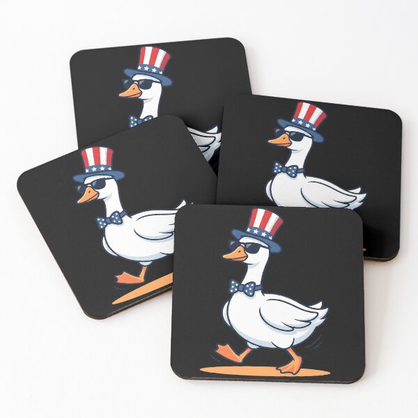 Item preview, Patriotic Goose Wearing USA Hat and Sunglasses | Funny American Independence Day Cartoon designed and sold by fawzimorsy.