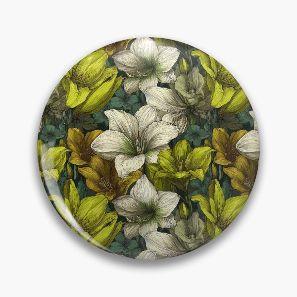 Item preview, Ornamental Amaryllis Print - Tropical Flower Pattern - Gifts For Husband designed and sold by RoyalStarsPatts.