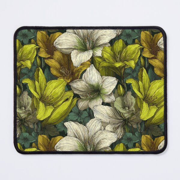 Item preview, Ornamental Amaryllis Print - Tropical Flower Pattern   - Gifts For Husband designed and sold by RoyalStarsPatts.