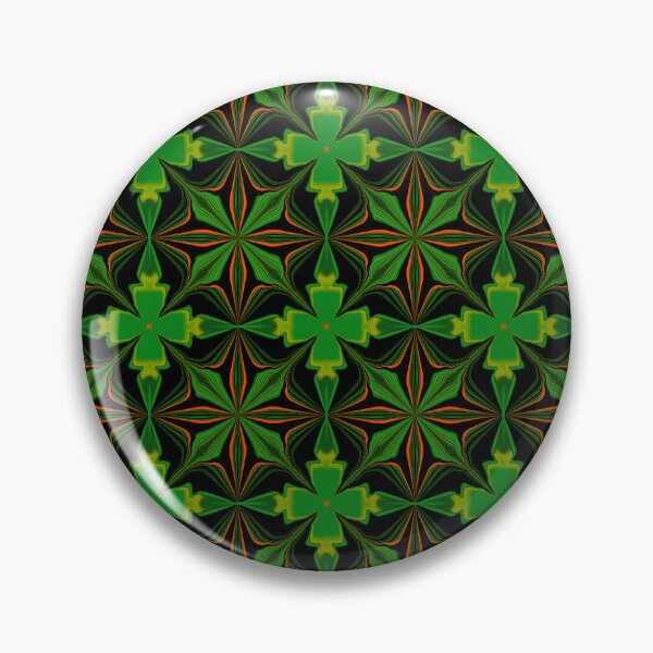 Item preview, Vibrant Green and Gold Geometric Mandala Pattern designed and sold by SahmatArt.