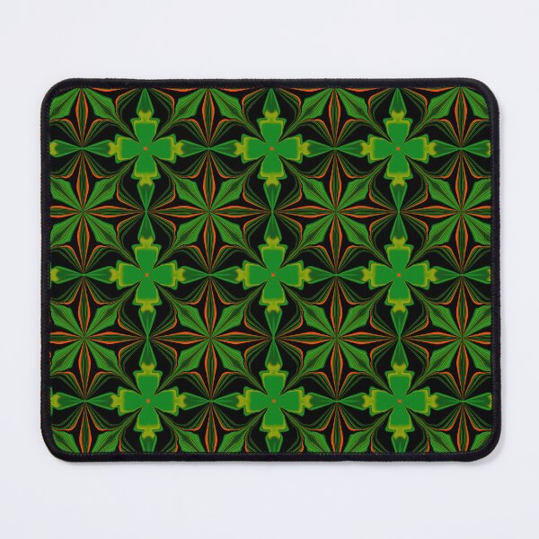 Item preview, Vibrant Green and Gold Geometric Mandala Pattern designed and sold by SahmatArt.
