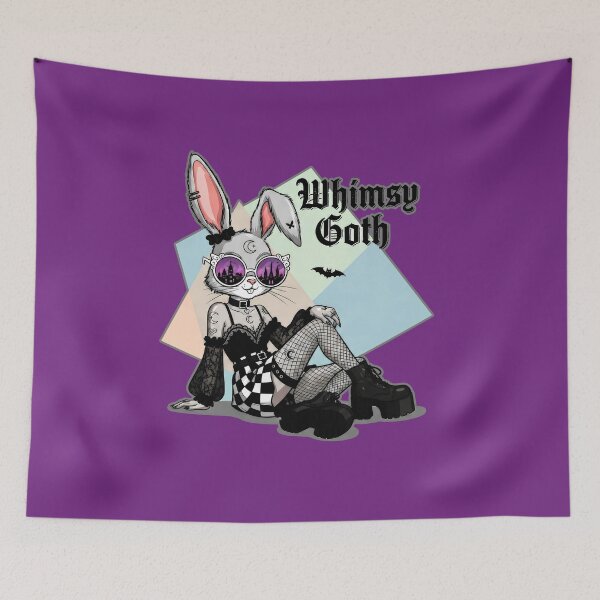 Item preview, Fashion bunny in whimsy goth style designed and sold by LiluGross.