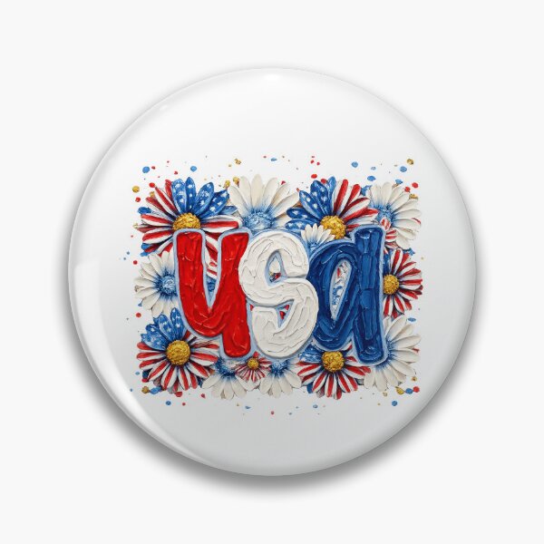 Item preview, USA Patriotic Daisy Flower designed and sold by Nonconformking.