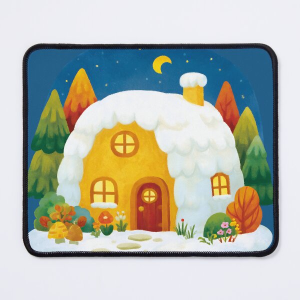Item preview, Cozy Snow Cabin and Winter Magic Sticker designed and sold by AMIDATORA.