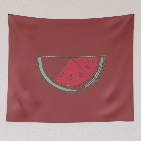 Item preview, Minimalist Watermelon Slice Line Art Simple Fruit Design designed and sold by irfanshikh.