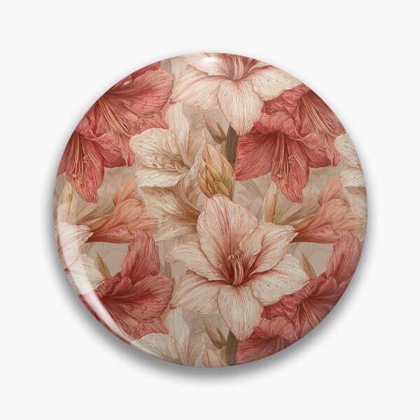 Item preview, Whimsical Amaryllis Flower - Birth Flower Pattern - Gifts For Men designed and sold by RoyalStarsPatts.