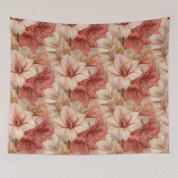 Item preview, Whimsical Amaryllis Flower  - Birth Flower Pattern   - Gifts For Men designed and sold by RoyalStarsPatts.