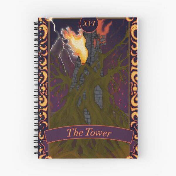 Artikelvorschau, Die Turm-Tarot-Karte entworfen und verkauft von SmokedVelvet.