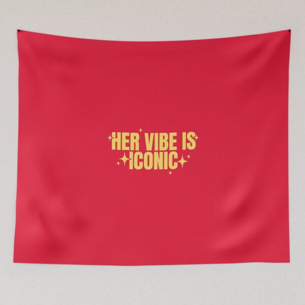Item preview, Her Vibe Is Iconic | Aesthetic Girl Power, Feminine Energy & Good Vibes Quote designed and sold by boldstuffshop.