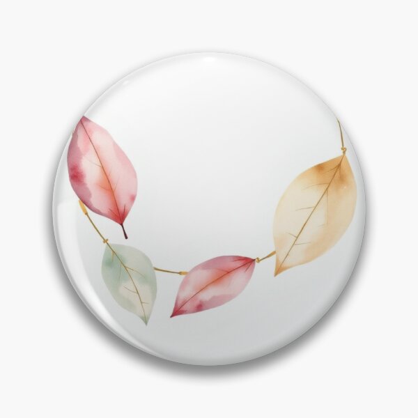 Item preview, Minimalist Watercolor Pastel Autumn Leaves Garland designed and sold by Vida e Arte.