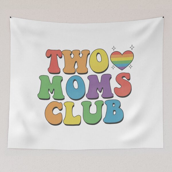 Item preview, Two Moms Club, LGBTQ, Pride Month, Gender Neutral, Rainbow designed and sold by toongstudio.