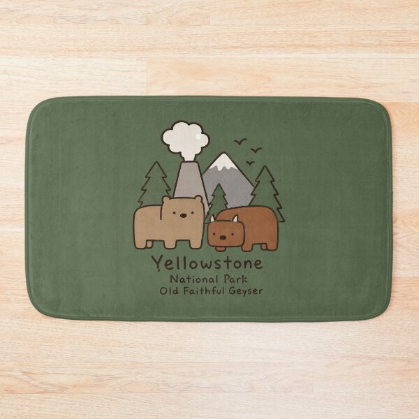 Item preview, Yellowstone Old Faithful Bears designed and sold by bosamji.
