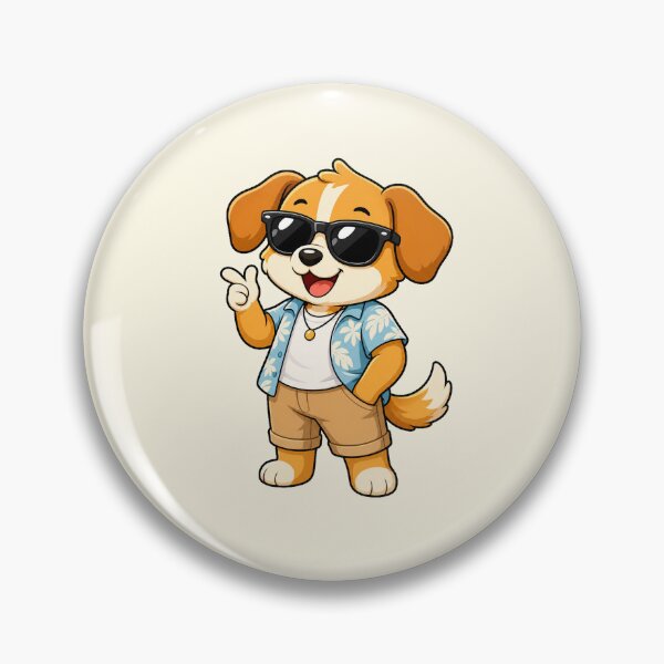 Item preview, Cool Puppy Dog Hawaiian Shirt Sunglasses Cartoon designed and sold by Seculinator.