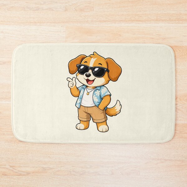 Item preview, Cool Puppy Dog Hawaiian Shirt Sunglasses Cartoon designed and sold by Seculinator.