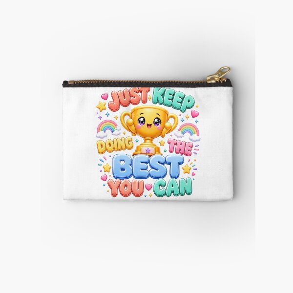Item preview, Just Keep Doing The Best You Can | Kawaii Trophy Rainbow Motivation designed and sold by Dulxoz.