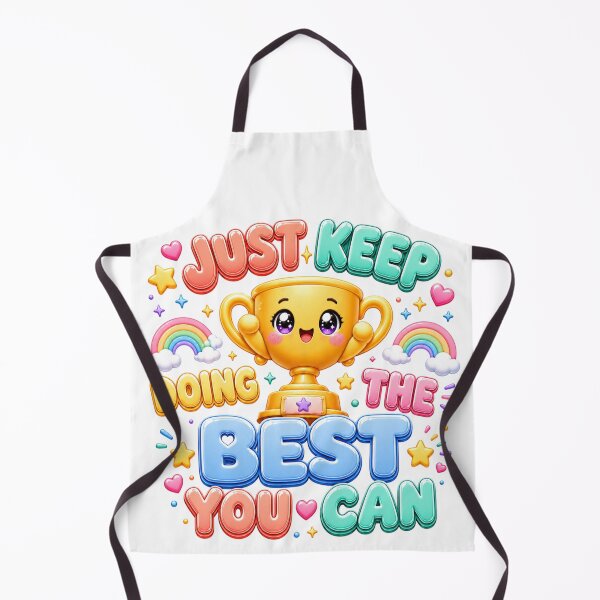 Item preview, Just Keep Doing The Best You Can | Kawaii Trophy Rainbow Motivation designed and sold by Dulxoz.