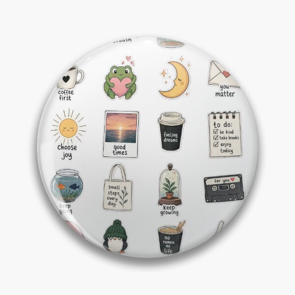 Item preview, Cute Aesthetic Sticker Collection | Positive Vibes and Self Care Stickers designed and sold by StickBeast.