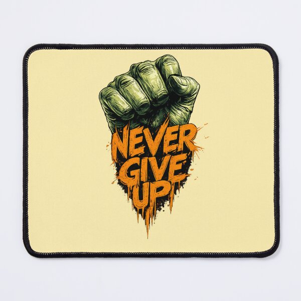 Item preview, Never Give Up Fist Motivational T-Shirt | Strength, Determination & Success Mindset designed and sold by Akseries.