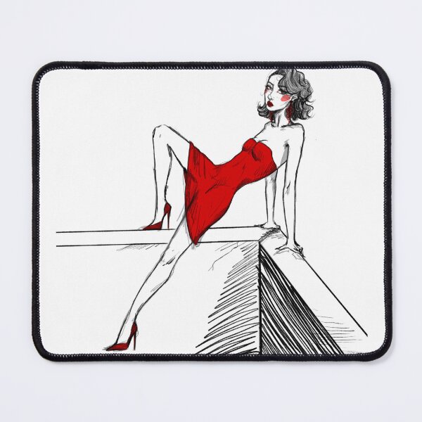 Item preview, Woman in red designed and sold by bimbetta.art.