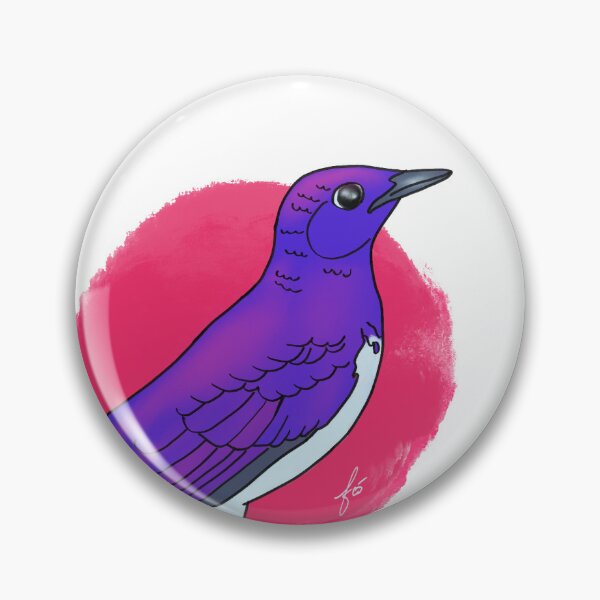 Item preview, Comic book style amethyst starling designed and sold by mousse-tache.