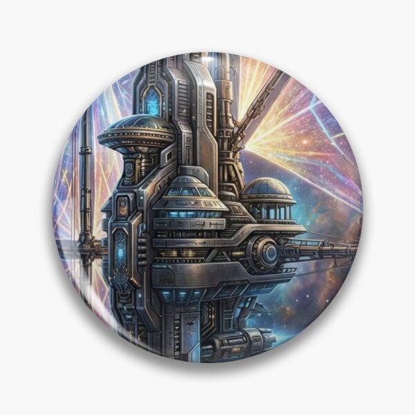 Item preview, Celestial Starship: Glowing Prismatic Space Station designed and sold by Dzblack.