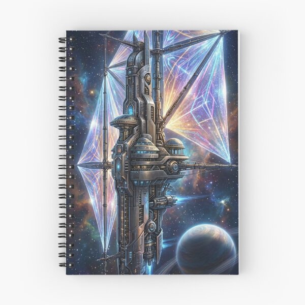 Item preview, Celestial Starship: Glowing Prismatic Space Station designed and sold by Dzblack.