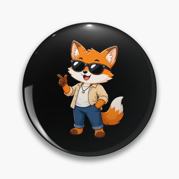 Item preview, Cool Fox Sunglasses Denim Jeans Cartoon Cute Animal designed and sold by Seculinator.