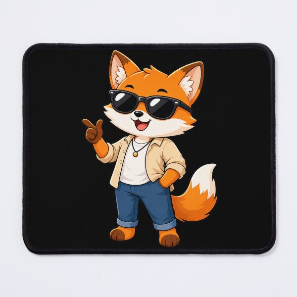 Item preview, Cool Fox Sunglasses Denim Jeans Cartoon Cute Animal designed and sold by Seculinator.