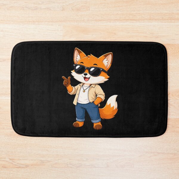 Item preview, Cool Fox Sunglasses Denim Jeans Cartoon Cute Animal designed and sold by Seculinator.