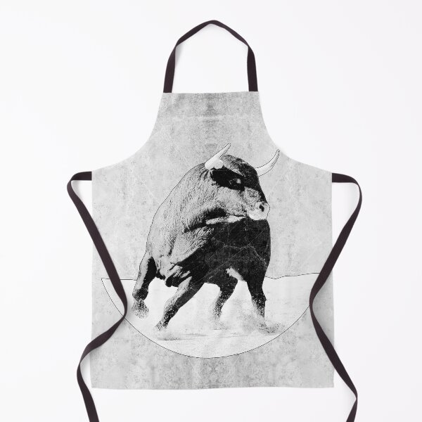 Item preview, Black Bull Charging Dark Arena Bovine Power Wildlife Art designed and sold by Ghoul Enterprises.