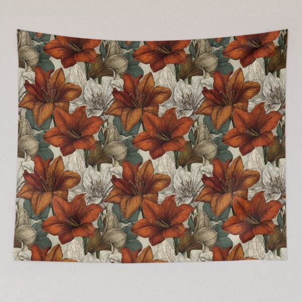 Item preview, Bold Amaryllis Flower - Tropical Flower Pattern   - Gifts For Women designed and sold by RoyalStarsPatts.