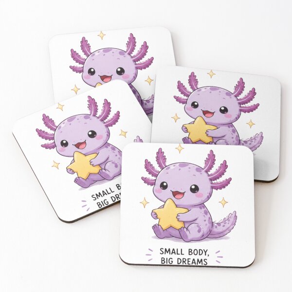 Item preview, Cute Axolotl Holding a Star – Small Body, Big Dreams Kawaii Design designed and sold by Ancient Egypt treasures.