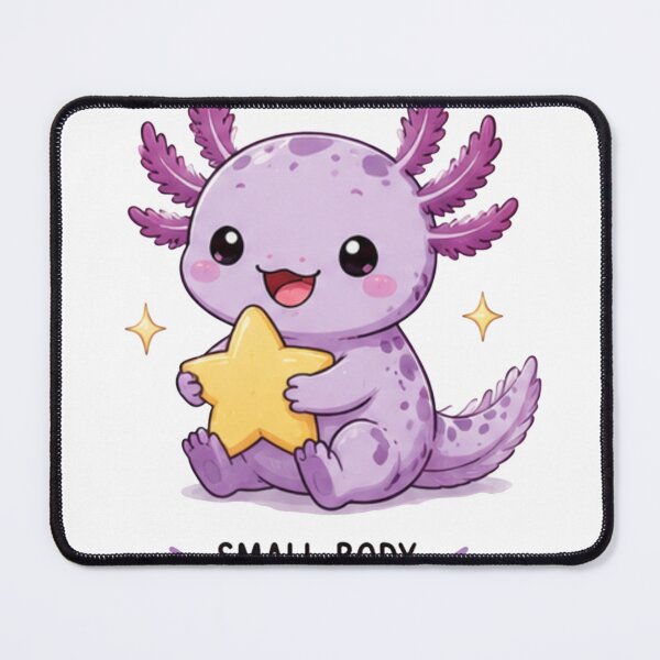 Item preview, Cute Axolotl Holding a Star – Small Body, Big Dreams Kawaii Design designed and sold by Ancient Egypt treasures.