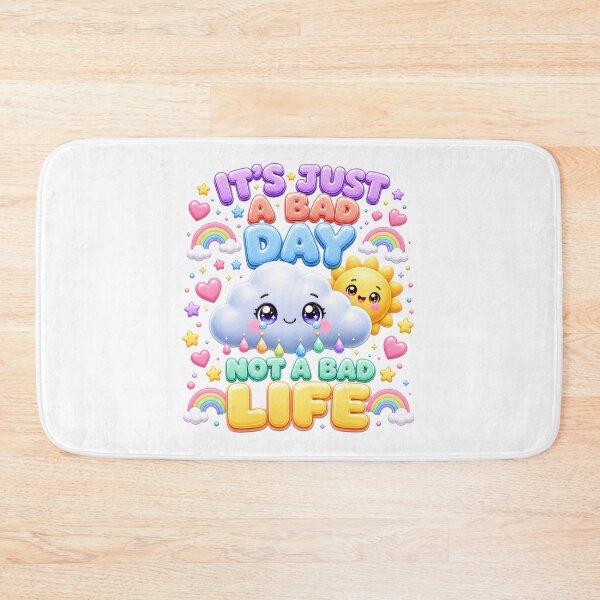 Item preview, It's Just A Bad Day Not A Bad Life | Kawaii Pastel Mental Health Art designed and sold by Dulxoz.