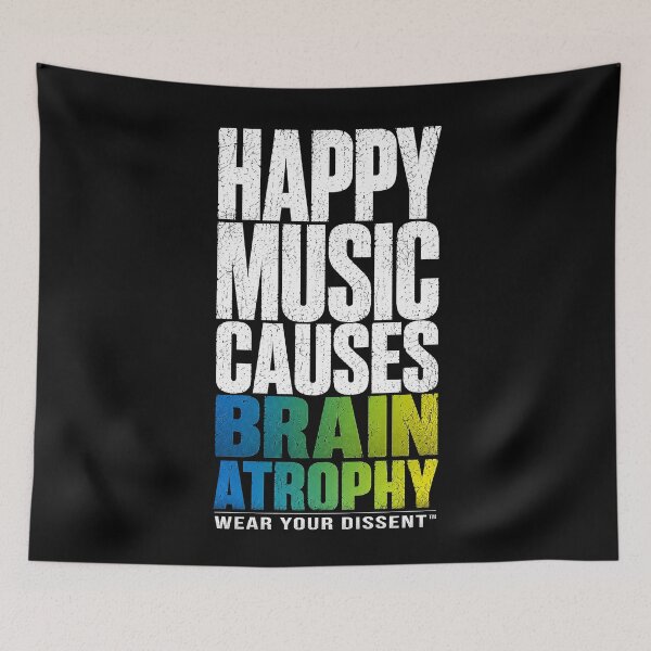 Item preview, MUSIC - WYD - Happy Music Causes Brain Atrophy TM green designed and sold by MetusArt.