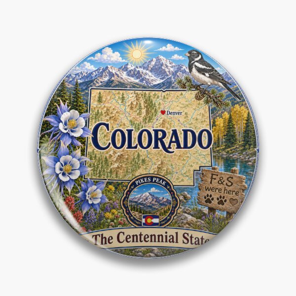 Item preview, Colorado - Collect America with Freckle and Spencer designed and sold by CollectrsCornr.