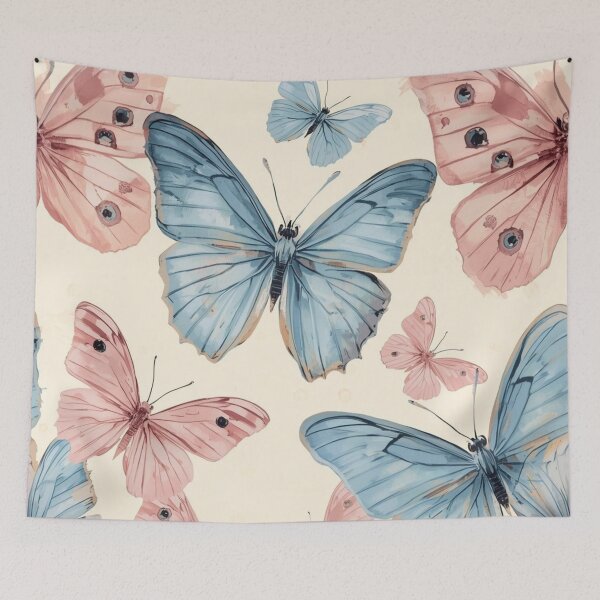 Item preview, Soft Butterfly Pattern – Gentle Pastel Seamless Design for Kids & Decor designed and sold by Art70shop.