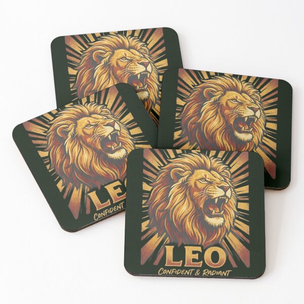 Item preview, Leo Zodiac Lion Roar Design – Confident & Radiant Daily Horoscope Art | Astrology Gift for Leo Sign designed and sold by Bhaskar Digital Art.