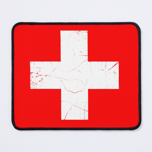 Item preview, Vintage Switzerland Flag Distressed Swiss Pride Alpine Heritage Shirt designed and sold by ArcaneArtistry.