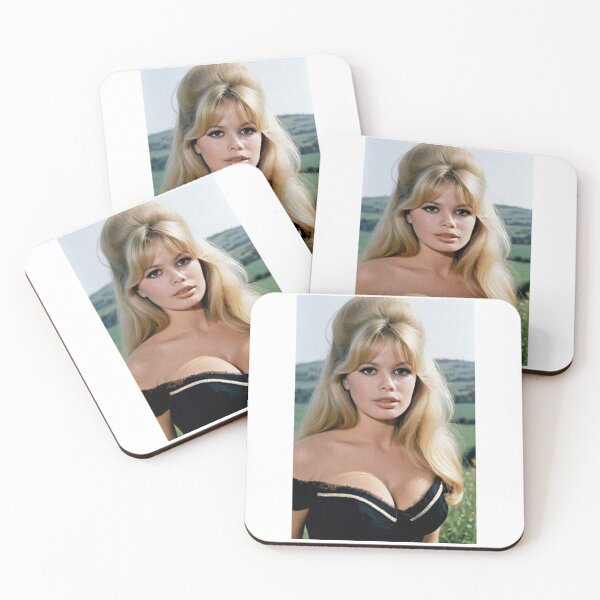 Item preview, Cinema - French-American Actress, Technicolor Portrait in Black Corset against Pastoral Background of the Sixties designed and sold by Beat-It.