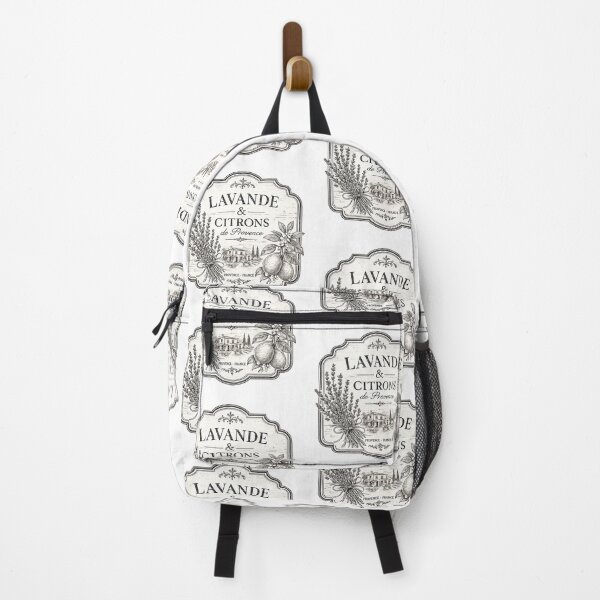 Artikelvorschau, lavande et citrons vintage provence label black and white entworfen und verkauft von crealook01.